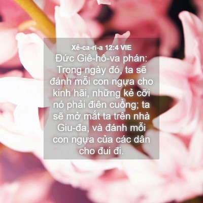 Picture 04 - Xê-ca-ri-a 12:4 VIE - Đức Giê-hô-va phán: Trong ngày đó, ta - Bible Verse Picture