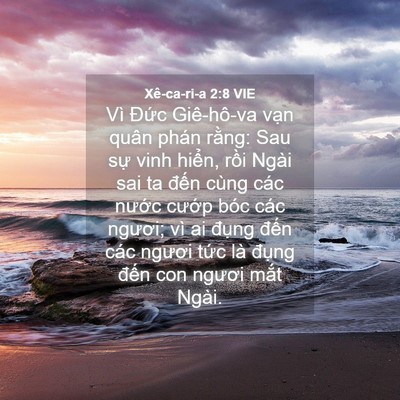 Picture 04 - Xê-ca-ri-a 2:8 VIE - Vì Đức Giê-hô-va vạn quân phán rằng: - Bible Verse Picture