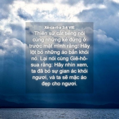 Picture 04 - Xê-ca-ri-a 3:4 VIE - Thiên sứ cất tiếng nói cùng những kẻ - Bible Verse Picture
