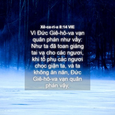 Picture 04 - Xê-ca-ri-a 8:14 VIE - Vì Đức Giê-hô-va vạn quân phán như - Bible Verse Picture