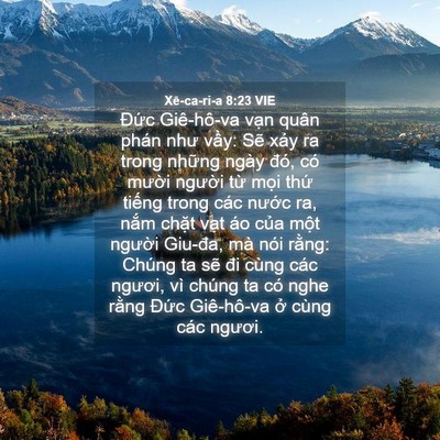 Picture 04 - Xê-ca-ri-a 8:23 VIE - Đức Giê-hô-va vạn quân phán như vầy: - Bible Verse Picture