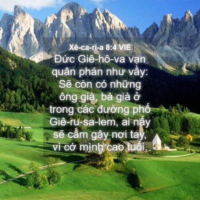 Picture 04 - Xê-ca-ri-a 8:4 VIE - Đức Giê-hô-va vạn quân phán như vầy: - Bible Verse Picture