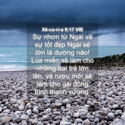 Picture 04 - Xê-ca-ri-a 9:17 VIE - Sự nhơn từ Ngài và sự tốt đẹp Ngài - Bible Verse Picture