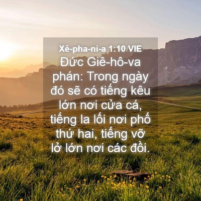 Picture 04 - Xê-pha-ni-a 1:10 VIE - Đức Giê-hô-va phán: Trong ngày đó sẽ - Bible Verse Picture