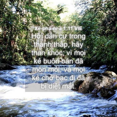 Picture 04 - Xê-pha-ni-a 1:11 VIE - Hỡi dân cư trong thành thấp, hãy than - Bible Verse Picture