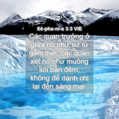 Picture 04 - Xê-pha-ni-a 3:3 VIE - Các quan trưởng ở giữa nó như sư tử - Bible Verse Picture