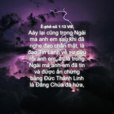 Picture 04 - Ê-phê-sô 1:13 VIE - Aáy lại cũng trong Ngài mà anh em sau khi - Bible Verse Picture