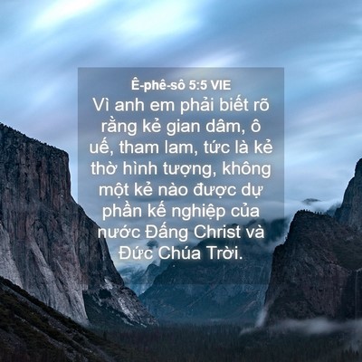 Picture 04 - Ê-phê-sô 5:5 VIE - Vì anh em phải biết rõ rằng kẻ gian - Bible Verse Picture