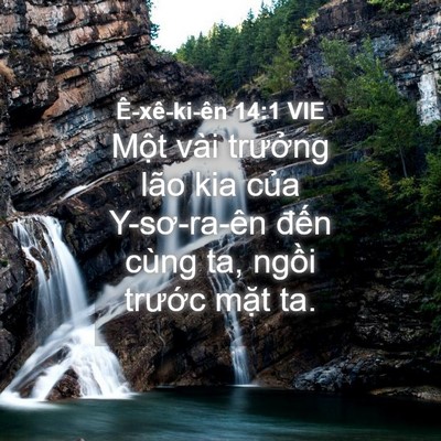 Picture 04 - Ê-xê-ki-ên 14:1 VIE - Một vài trưởng lão kia của Y-sơ-ra-ên - Bible Verse Picture