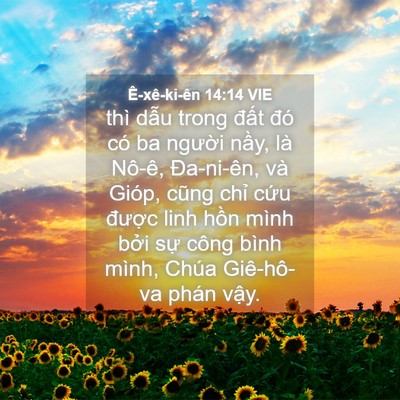 Picture 04 - Ê-xê-ki-ên 14:14 VIE - thì dẫu trong đất đó có ba người - Bible Verse Picture