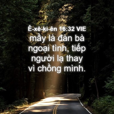 Picture 04 - Ê-xê-ki-ên 16:32 VIE - mầy là đàn bà ngoại tình, tiếp - Bible Verse Picture