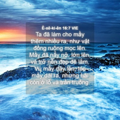 Picture 04 - Ê-xê-ki-ên 16:7 VIE - Ta đã làm cho mầy thêm nhiều ra, như - Bible Verse Picture