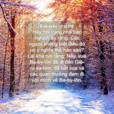 Picture 04 - Ê-xê-ki-ên 17:12 VIE - Hãy nói cùng nhà bạn nghịch ấy rằng: - Bible Verse Picture