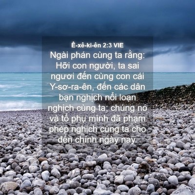 Picture 04 - Ê-xê-ki-ên 2:3 VIE - Ngài phán cùng ta rằng: Hỡi con người, - Bible Verse Picture