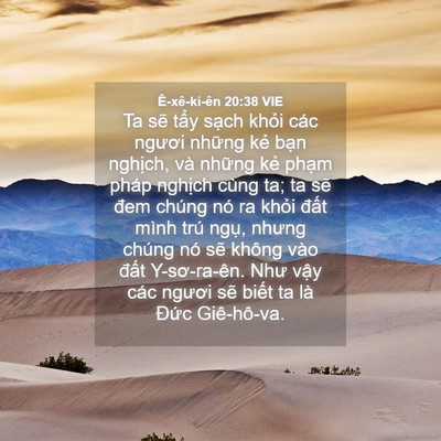 Picture 04 - Ê-xê-ki-ên 20:38 VIE - Ta sẽ tẩy sạch khỏi các ngươi những - Bible Verse Picture