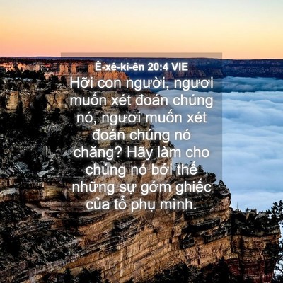 Picture 04 - Ê-xê-ki-ên 20:4 VIE - Hỡi con người, ngươi muốn xét đoán - Bible Verse Picture