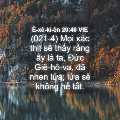 Picture 04 - Ê-xê-ki-ên 20:48 VIE - (021-4) Mọi xác thịt sẽ thấy rằng ấy - Bible Verse Picture