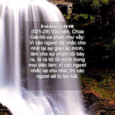 Picture 04 - Ê-xê-ki-ên 21:24 VIE - (021-29) Vậy nên, Chúa Giê-hô-va phán như - Bible Verse Picture