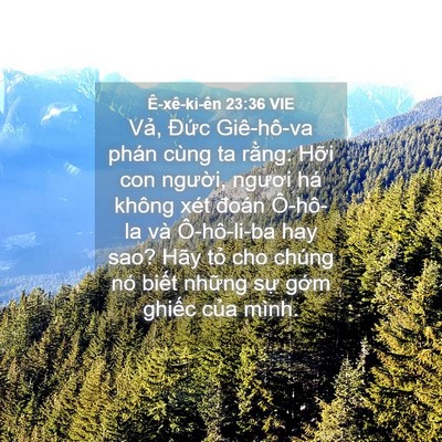 Picture 04 - Ê-xê-ki-ên 23:36 VIE - Vả, Đức Giê-hô-va phán cùng ta rằng: - Bible Verse Picture