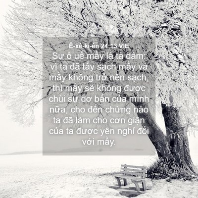 Picture 04 - Ê-xê-ki-ên 24:13 VIE - Sự ô uế mầy là tà dâm: vì ta đã - Bible Verse Picture