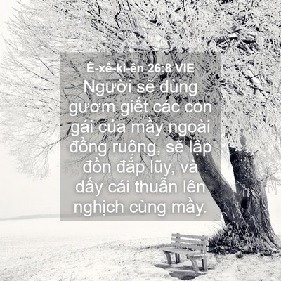 Picture 04 - Ê-xê-ki-ên 26:8 VIE - Người sẽ dùng gươm giết các con gái - Bible Verse Picture