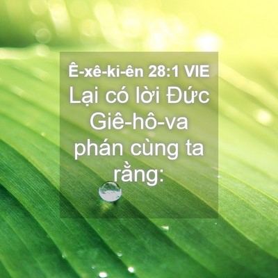 Picture 04 - Ê-xê-ki-ên 28:1 VIE - Lại có lời Đức Giê-hô-va phán cùng ta - Bible Verse Picture