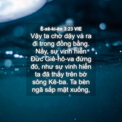 Picture 04 - Ê-xê-ki-ên 3:23 VIE - Vậy ta chờ dậy và ra đi trong đồng - Bible Verse Picture