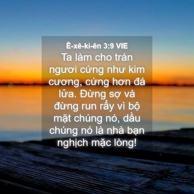 Picture 04 - Ê-xê-ki-ên 3:9 VIE - Ta làm cho trán ngươi cứng như kim - Bible Verse Picture