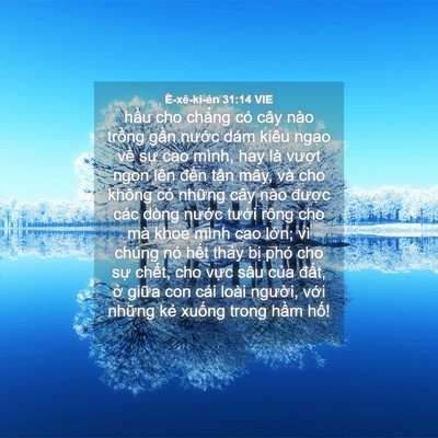 Picture 04 - Ê-xê-ki-ên 31:14 VIE - hầu cho chẳng có cây nào trồng gần - Bible Verse Picture