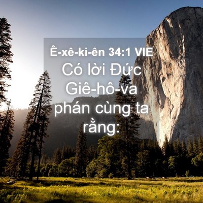 Picture 04 - Ê-xê-ki-ên 34:1 VIE - Có lời Đức Giê-hô-va phán cùng ta - Bible Verse Picture