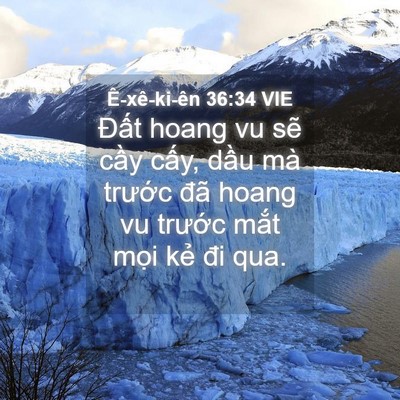 Picture 04 - Ê-xê-ki-ên 36:34 VIE - Đất hoang vu sẽ cầy cấy, dầu mà - Bible Verse Picture