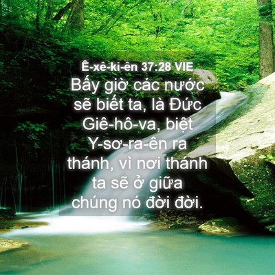 Picture 04 - Ê-xê-ki-ên 37:28 VIE - Bấy giờ các nước sẽ biết ta, là - Bible Verse Picture
