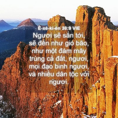 Picture 04 - Ê-xê-ki-ên 38:9 VIE - Ngươi sẽ sấn tới, sẽ đến như gió - Bible Verse Picture
