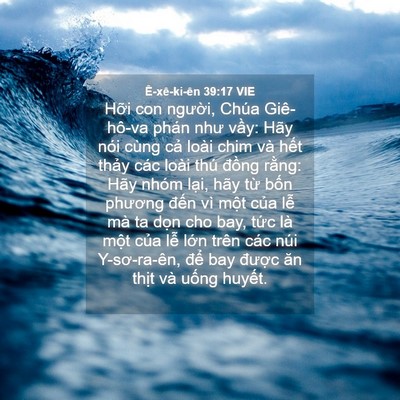 Picture 04 - Ê-xê-ki-ên 39:17 VIE - Hỡi con người, Chúa Giê-hô-va phán như - Bible Verse Picture