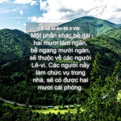 Picture 04 - Ê-xê-ki-ên 45:5 VIE - Một phần khác bề dài hai mươi lăm - Bible Verse Picture