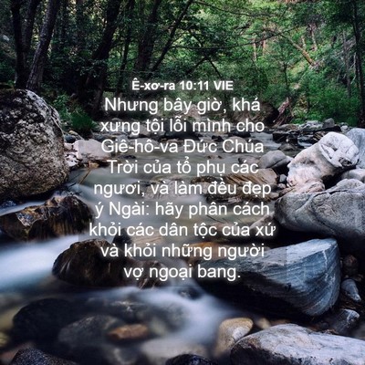 Picture 04 - Ê-xơ-ra 10:11 VIE - Nhưng bây giờ, khá xưng tội lỗi mình - Bible Verse Picture