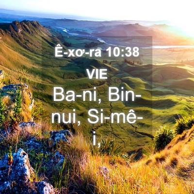 Picture 04 - Ê-xơ-ra 10:38 VIE - Ba-ni, Bin-nui, - Bible Verse Picture