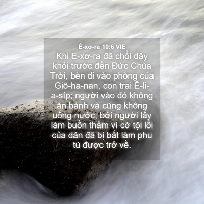 Picture 04 - Ê-xơ-ra 10:6 VIE - Khi E-xơ-ra đã chổi dậy khỏi trước - Bible Verse Picture