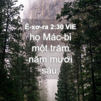 Picture 04 - Ê-xơ-ra 2:30 VIE - họ Mác-bi một trăm năm mươi - Bible Verse Picture