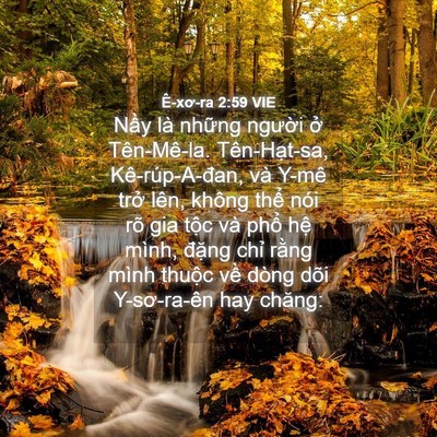 Picture 04 - Ê-xơ-ra 2:59 VIE - Nầy là những người ở Tên-Mê-la. - Bible Verse Picture