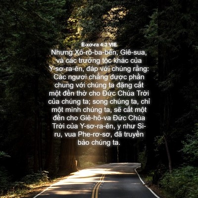 Picture 04 - Ê-xơ-ra 4:3 VIE - Nhưng Xô-rô-ba-bên, Giê-sua, và các - Bible Verse Picture