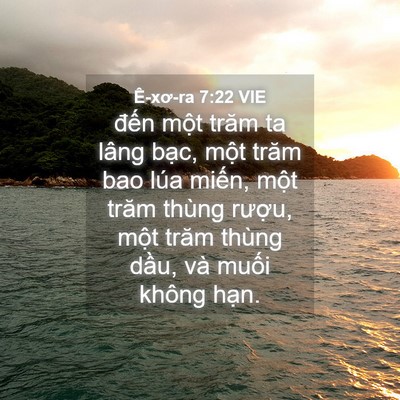 Picture 04 - Ê-xơ-ra 7:22 VIE - đến một trăm ta lâng bạc, một trăm - Bible Verse Picture