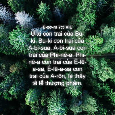 Picture 04 - Ê-xơ-ra 7:5 VIE - U-xi con trai của Bu-ki, Bu-ki con trai của - Bible Verse Picture
