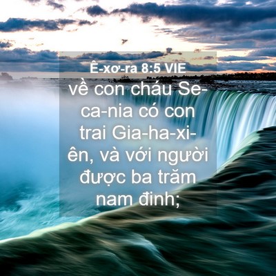 Picture 04 - Ê-xơ-ra 8:5 VIE - về con cháu Se-ca-nia có con trai - Bible Verse Picture
