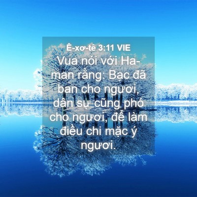 Picture 04 - Ê-xơ-tê 3:11 VIE - Vua nói với Ha-man rằng: Bạc đã ban cho - Bible Verse Picture