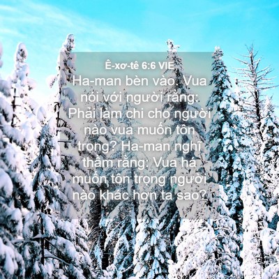 Picture 04 - Ê-xơ-tê 6:6 VIE - Ha-man bèn vào. Vua nói với người rằng: - Bible Verse Picture