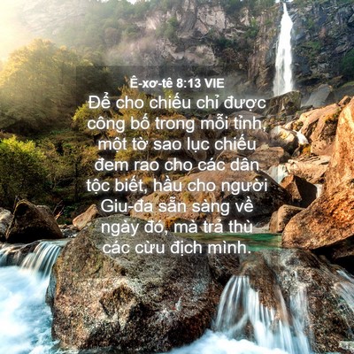Picture 04 - Ê-xơ-tê 8:13 VIE - Để cho chiếu chỉ được công bố trong - Bible Verse Picture