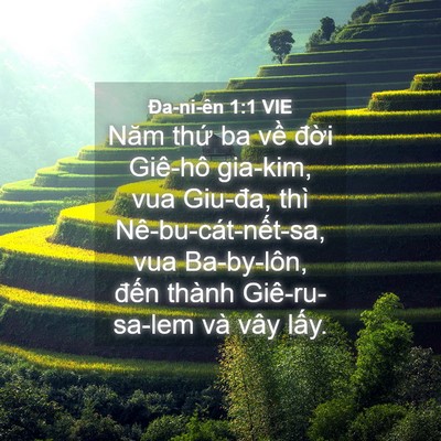 Picture 04 - Ða-ni-ên 1:1 VIE - Năm thứ ba về đời Giê-hô gia-kim, vua - Bible Verse Picture