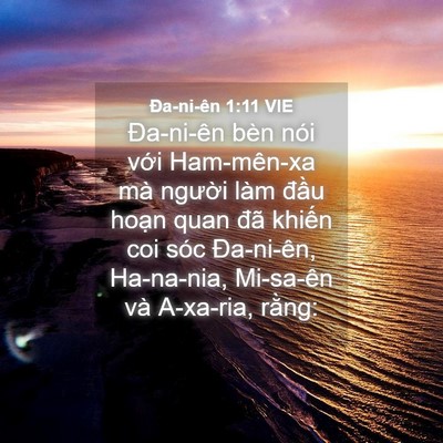 Picture 04 - Ða-ni-ên 1:11 VIE - Đa-ni-ên bèn nói với Ham-mên-xa mà - Bible Verse Picture