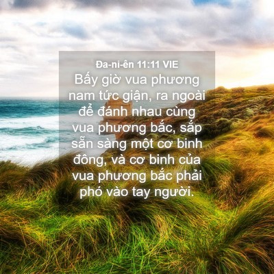 Picture 04 - Ða-ni-ên 11:11 VIE - Bấy giờ vua phương nam tức giận, ra - Bible Verse Picture